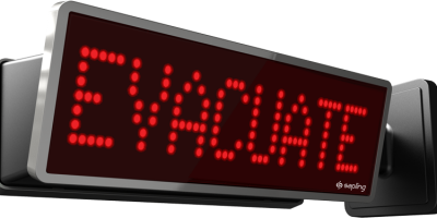 Sapling-Wall-Double-Mount-Message-Clock-Red