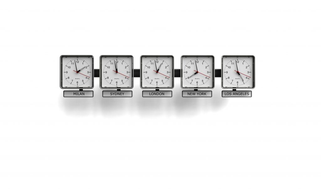 Productivity Across any Time Zone Sapling Clocks