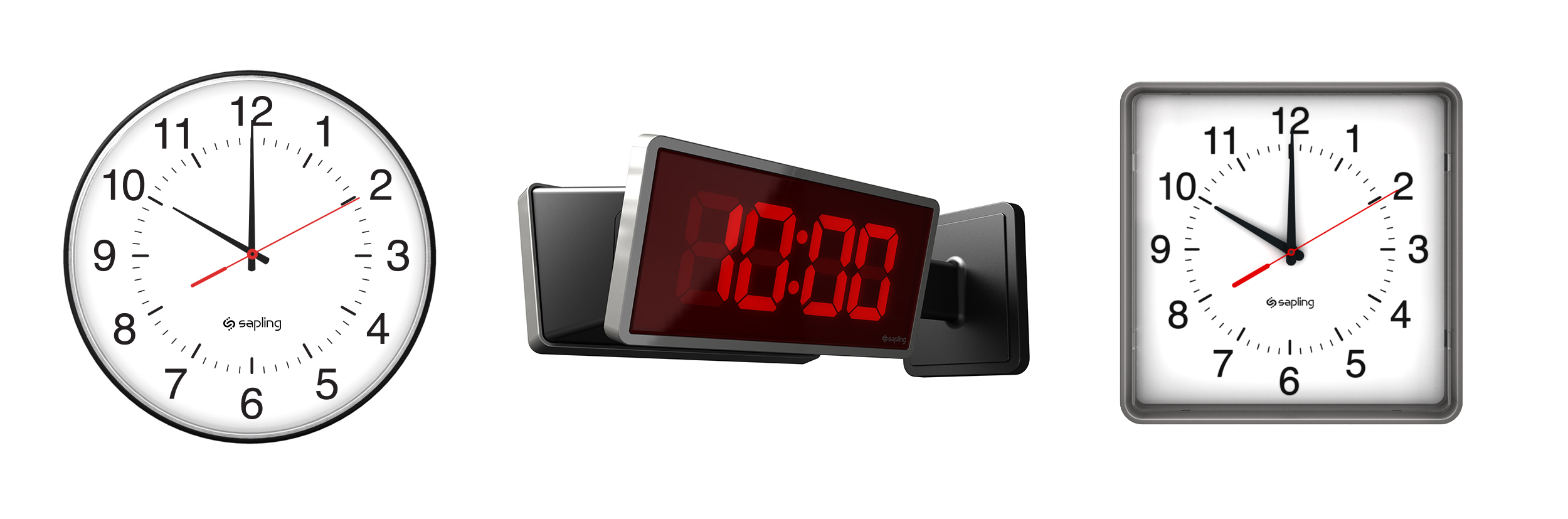 Digital Clocks  Digital Synchronized Clock Systems by Sapling Clocks -  Sapling Clocks